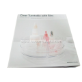 Clear Turntable With Bins
